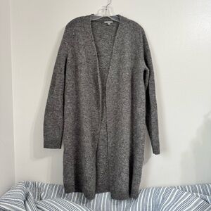 COS Oversized Wool-Blend Gray Cardigan Sz S
